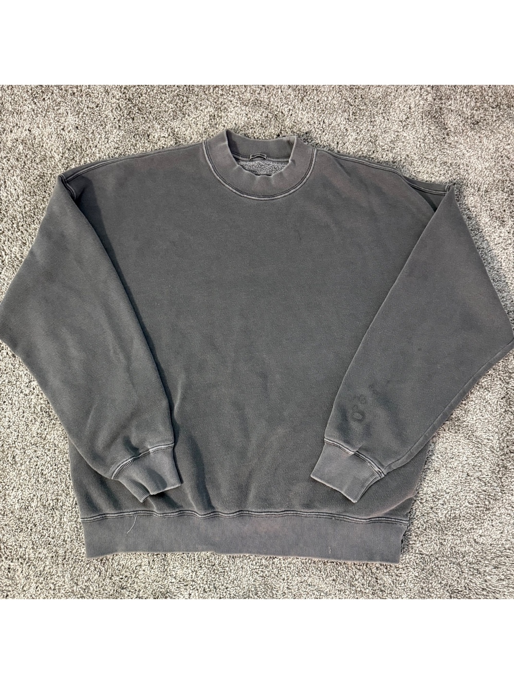 Abercrombie & Fitch Oversized Gray Crewneck Sweatshirt Large